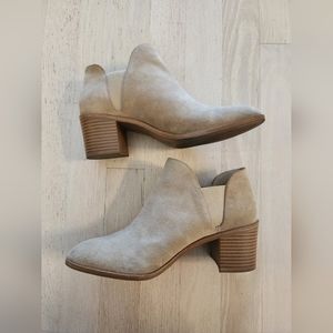 ZARA Chelsea Suede Booties